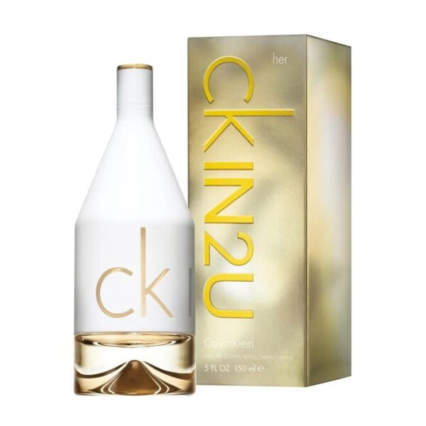 A 100ml bottle of Calvin Klein CKIN2U For Her Eau de Toilette.