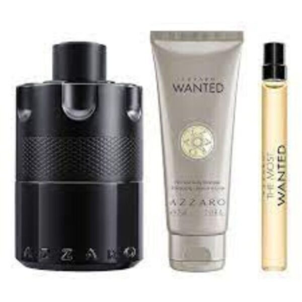 Azzaro The Most Wanted Eau de Parfum 3-piece gift set, 100ml each.