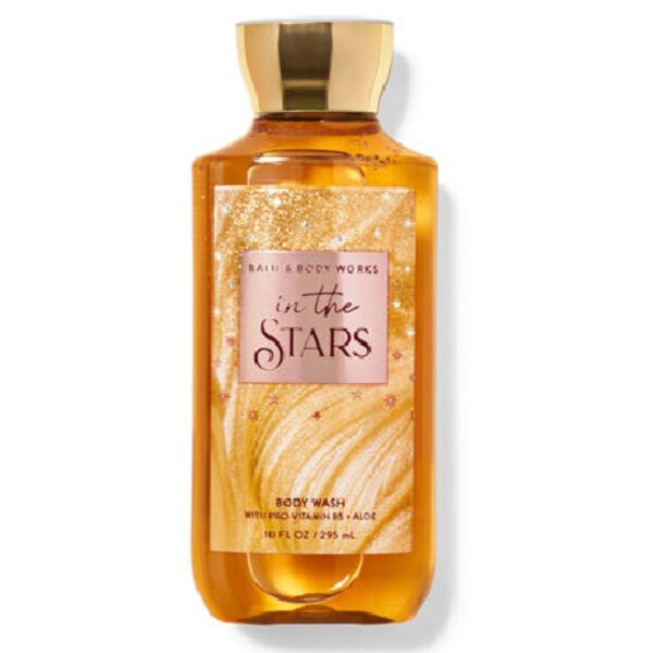 A bottle of Bath & Body Works In The Stars Shower Gel, 295 ml, with a celestial-inspired fragrance.