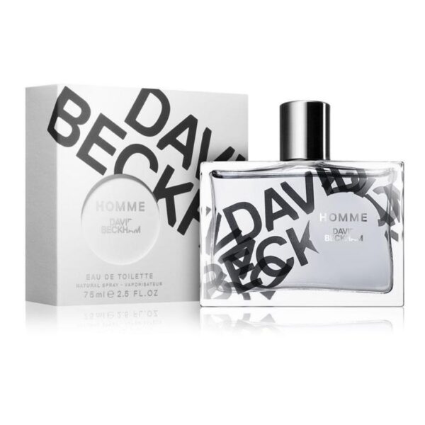 David Beckham Homme Eau De Toilette, 75 ml bottle."