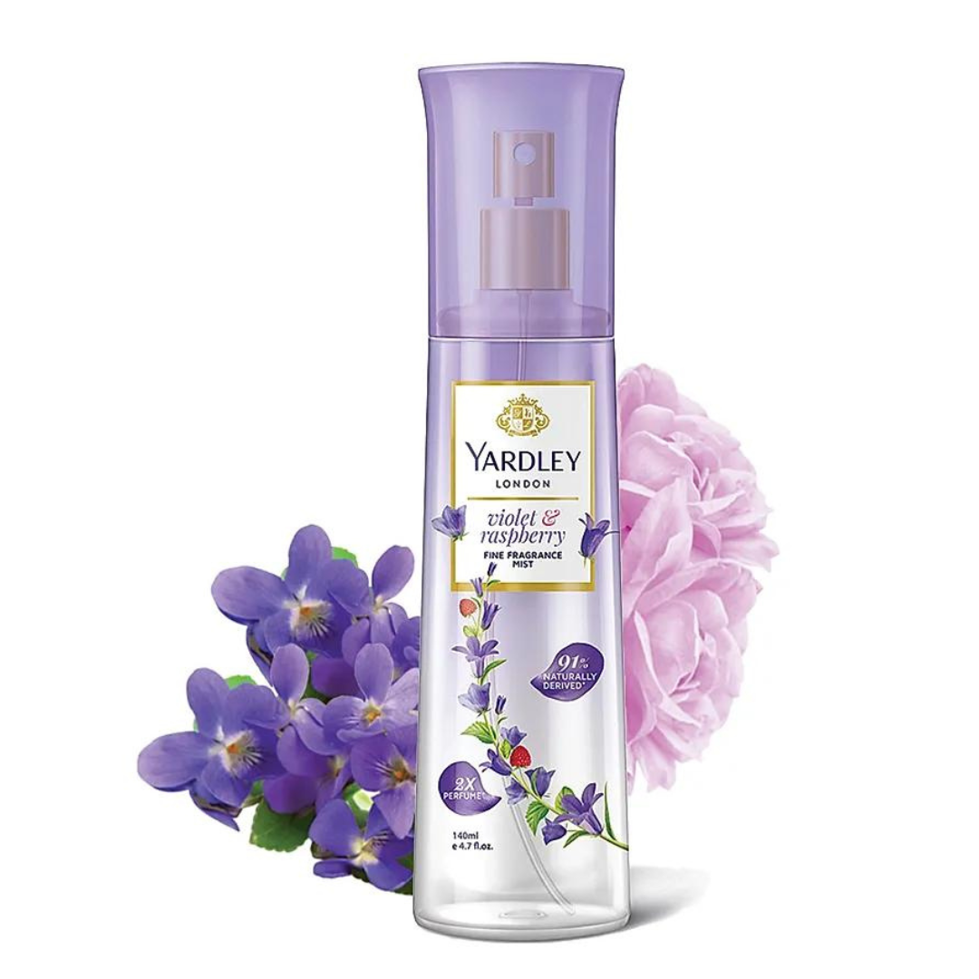 Yardley Violet & Raspberry Body Mist - 140 Ml